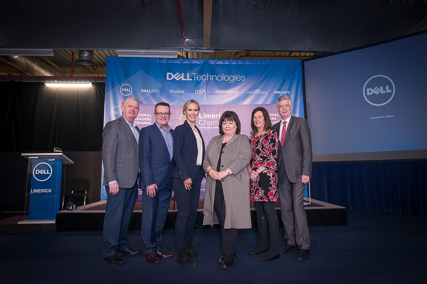 At the Limerick Chamber Regional Leaders programme in Dell, sponsored by Dell EMC, in association with Kemmy Business School UL, was From left to right: Denis Kelly - DELL EMC, Dave Griffin - DELL -Business Development Director at Dell EMC, Dee Ryan - CEO Limerick Chamber, Mary Harney - Chancellor University of Limerick, Dr Mary Shire- President Limerick Chamber Dr Philip O’Regan - Kemmy Business School University of Limerick. Picture by Shauna Kennedy
