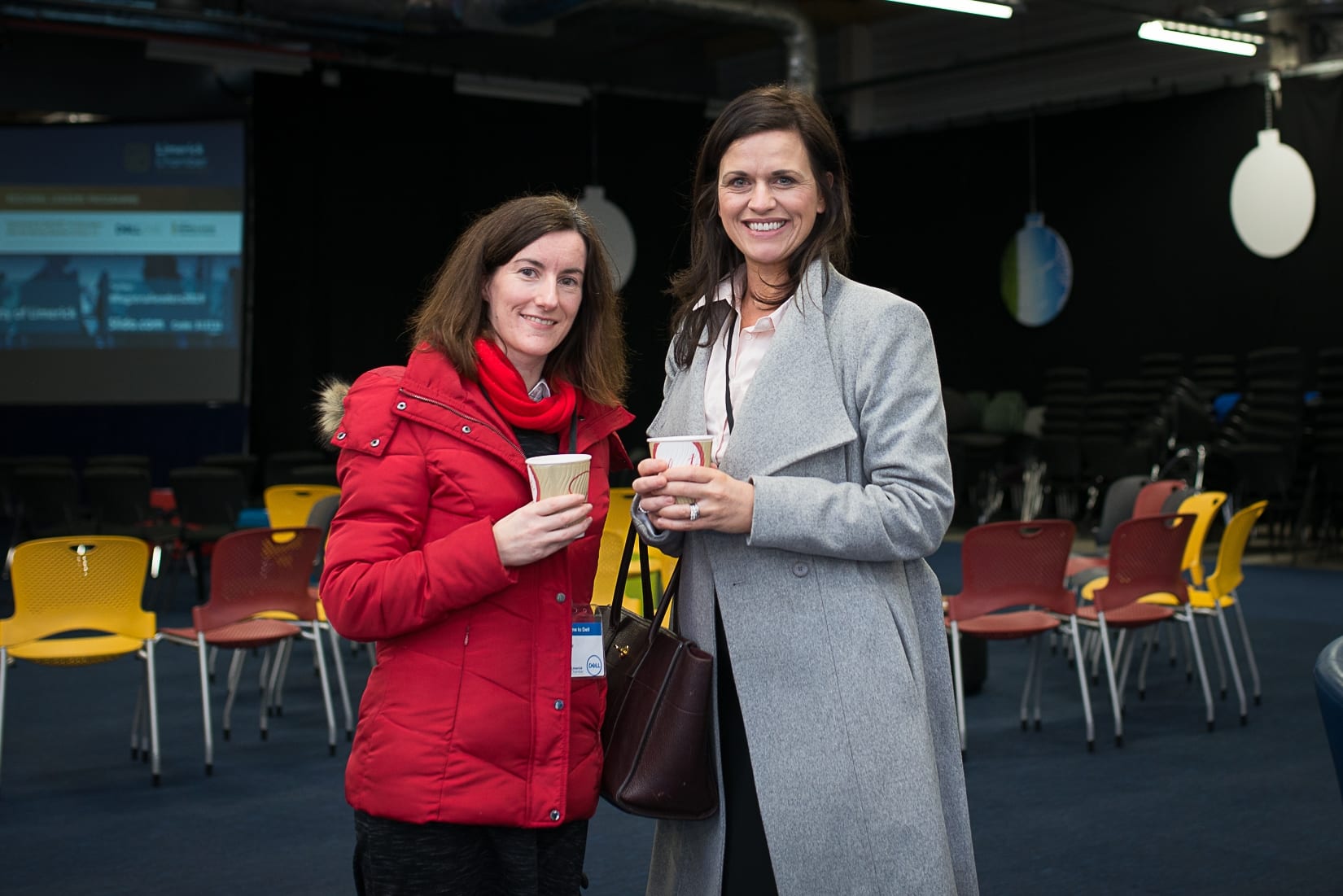 At the Limerick Chamber Regional Leaders programme in Dell, sponsored by Dell EMC, in association with Kemmy Business School UL, was From left to right: Meabh Shine  and Mairead Holland both from Analog Devices.