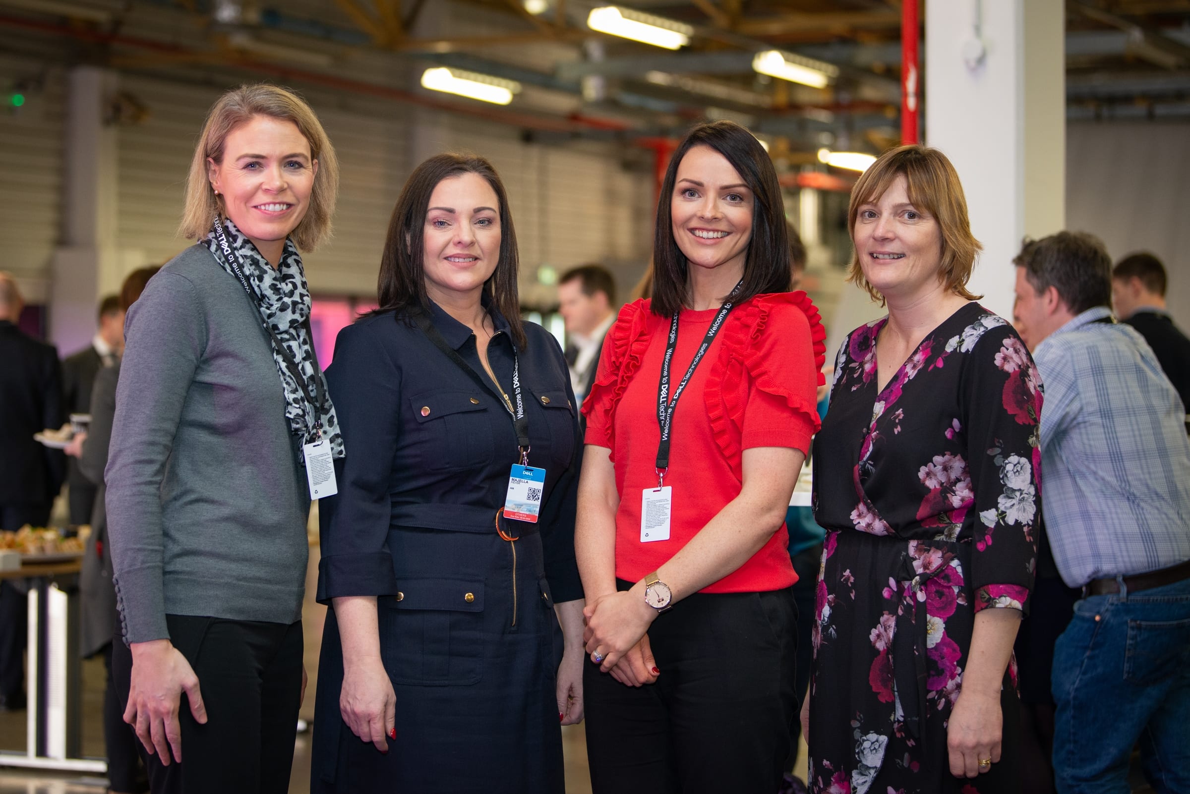 No repro fee-RLP Programme Launch which was held in DELL EMC, Raheen Industrial Est Limerick on Thursday 6th February - From Left to Right: Deirdre Tuohy , Majella Hehir, Colleen Shannon and Barbara Curran all from AIB. 
Photo credit Shauna Kennedy