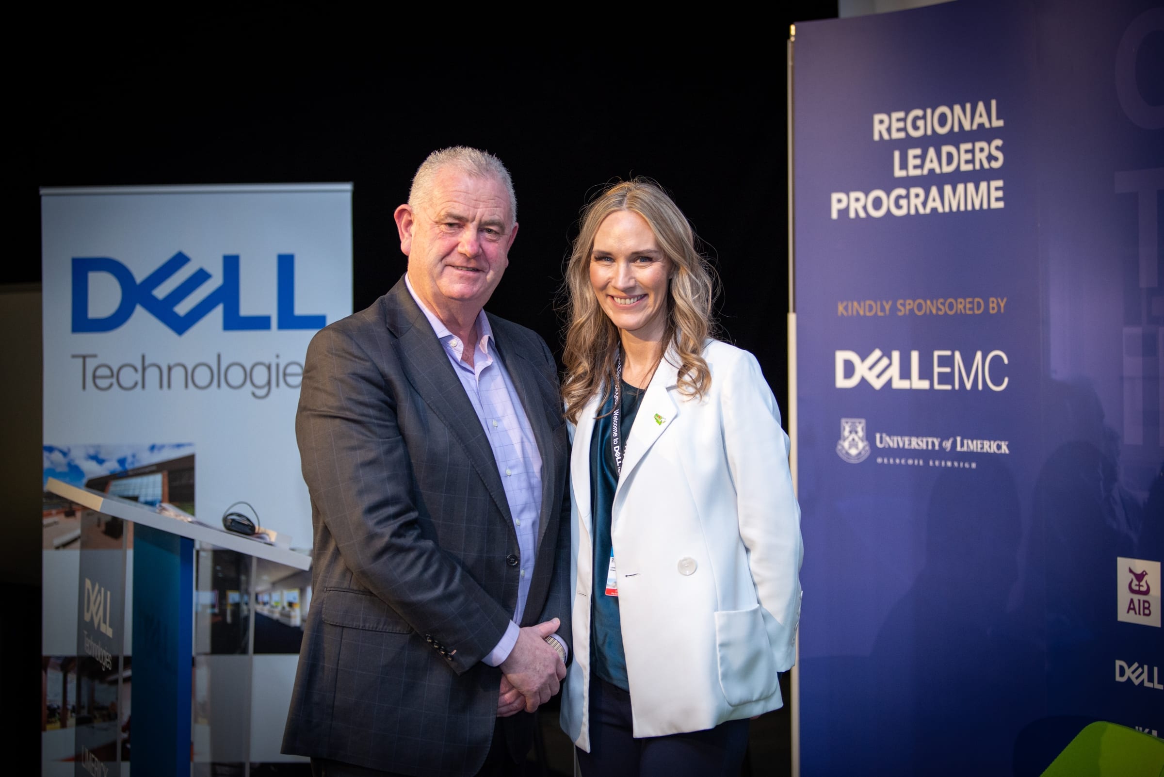 No repro fee-RLP Programme Launch which was held in DELL EMC, Raheen Industrial Est Limerick on Thursday 6th February - From Left to Right: Denis A Kelly - DK Strategic Solutions LTD.,  Dee Ryan - CEO Limerick Chamber, 
Photo credit Shauna Kennedy