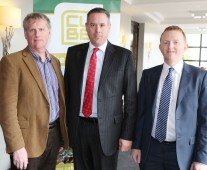 Attending the recent Limerick Chamber Bicentennial Spring Business Lunch in the Castletroy Park Hotel were Stephen Pitcher, Shadow Play, Maurice Lenihan, Moore Stephens, Accountants, Pat Fitzpatrick, Shanahan Kinerons Fitzpatrick Accountants.Photograph Liam Burke/Press 22