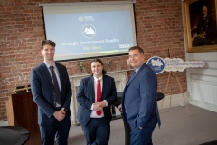 No repro fee-Limerick Chamber launch of Strategic Development PipeLine which was held in The Limerick Chamber boardroom on Thursday 10th November  - From Left to Right: Diarmuid O’Shea and Sean Golden - Limerick Chamber, Donal Mulchay  President  Limerick Chamber
Photo credit Shauna Kennedy