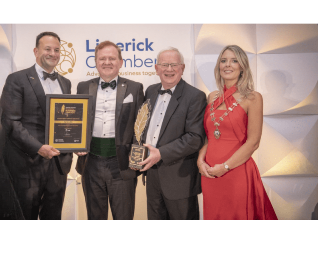 Carelon winners of the 2023 Best Employer Business Award at the 2023 Limerick Chamber Presidents Dinner and Regional Business Awards 